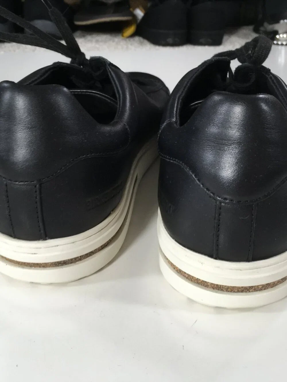 Birkenstock Bend Low Lace Up Sneakers EUR 43 US Mens Size 10 Black Leather